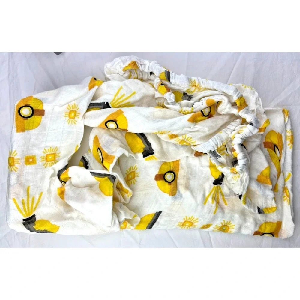 Hard Hat Bamboo Baby Crib Sheet Truck Construction‎ Standard Fitted Newcastle
